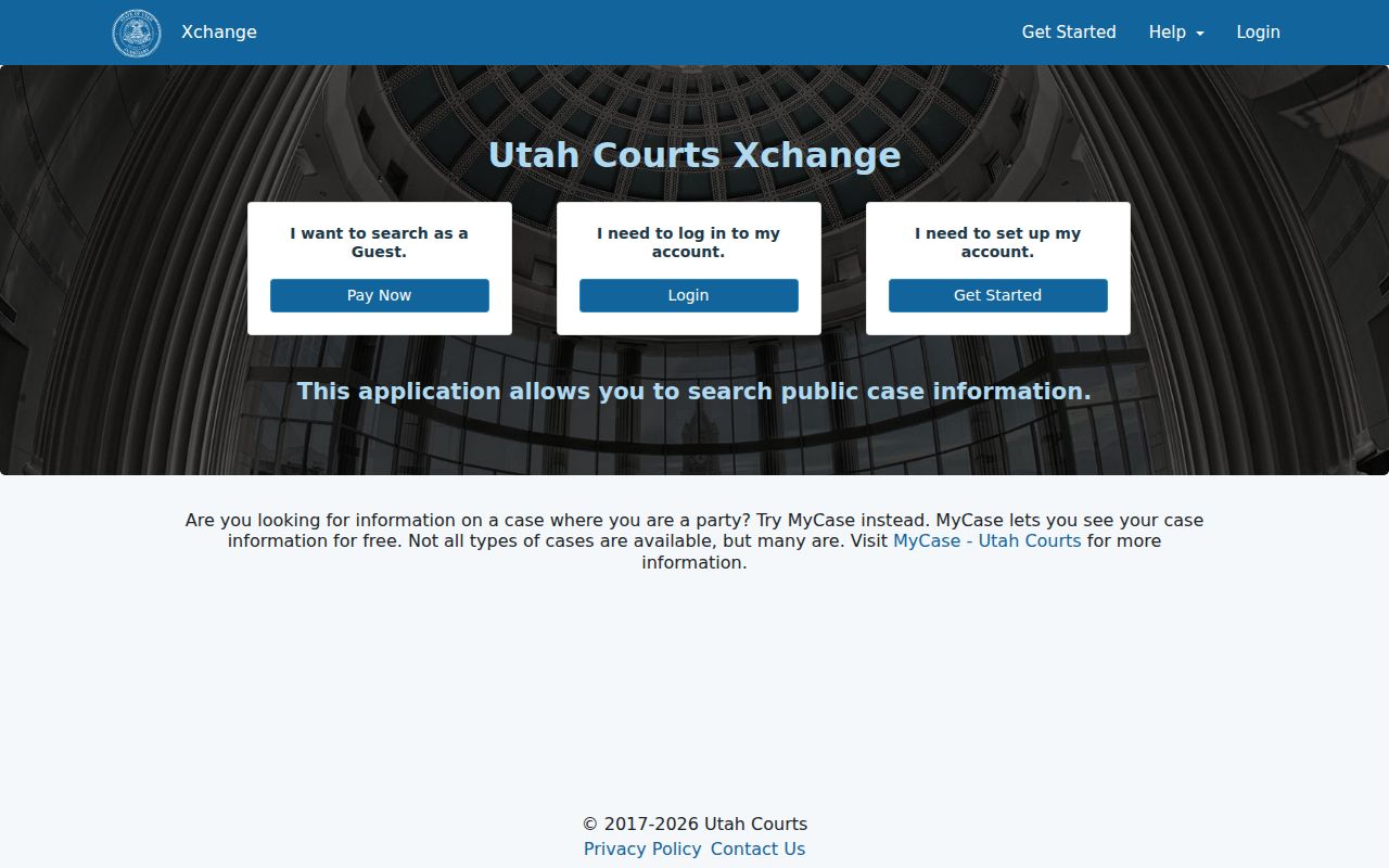 Rich County criminal court cases Utah Xchange search