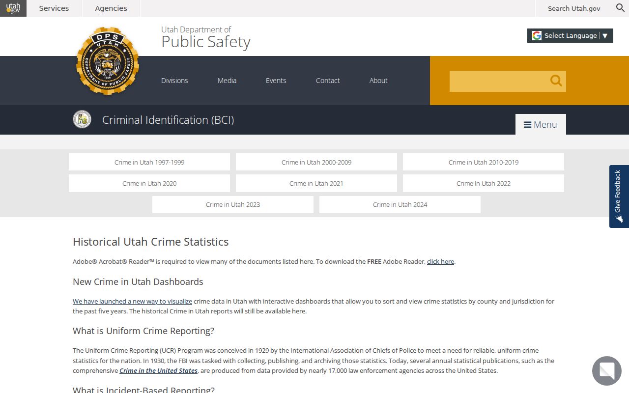 Laketown criminal records context from official Utah crime reports
